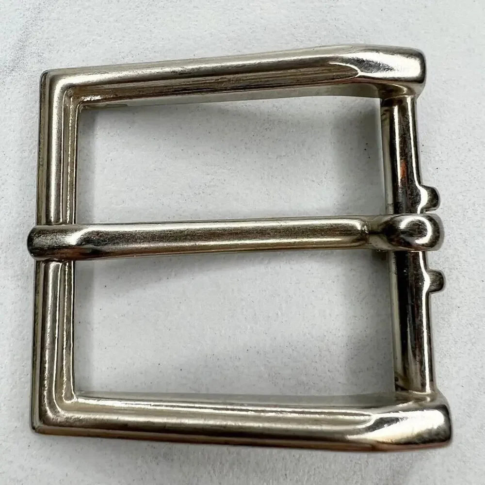 Silver Tone Simple Basic Belt Buckle